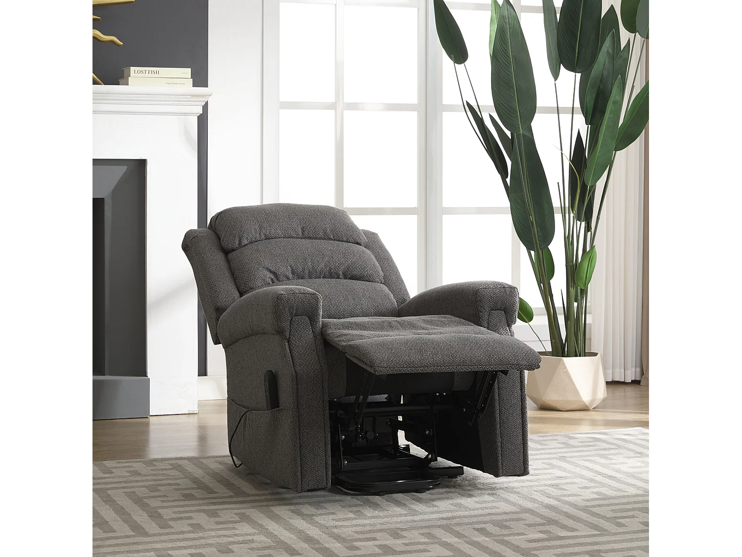 Eltham Dual Motor Electric Lift Assist Recliner with Massage and Heat