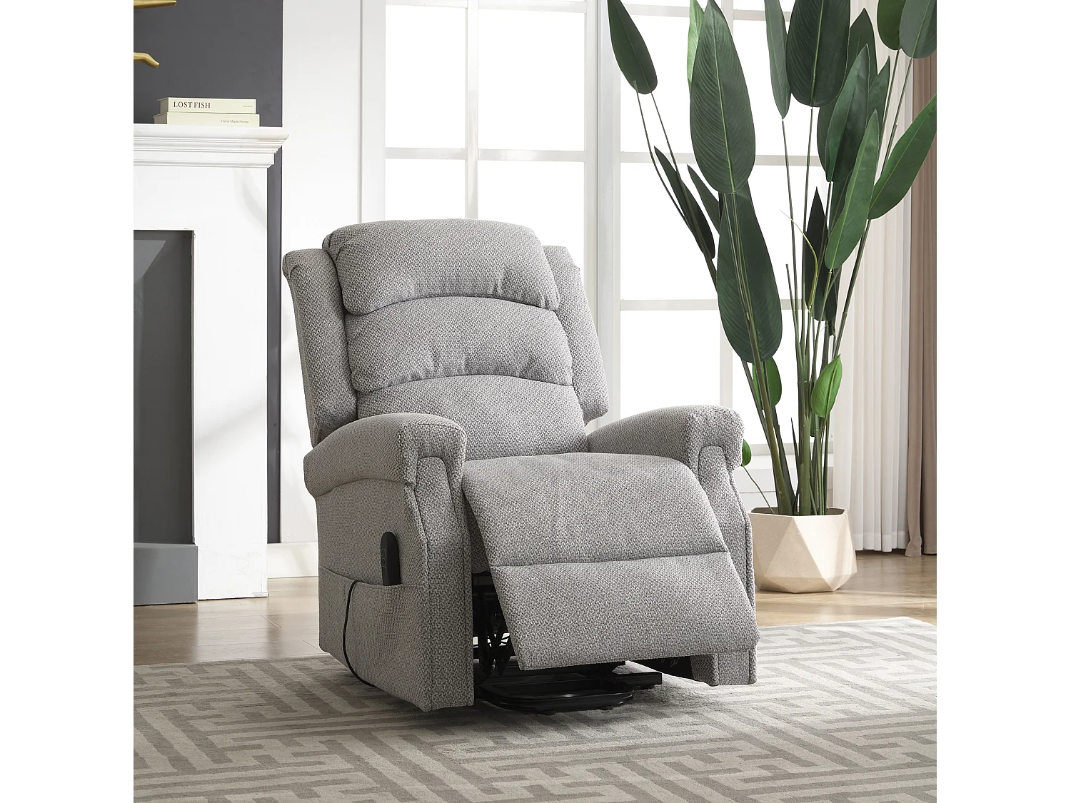 Eltham Dual Motor Electric Lift Assist Recliner with Massage and Heat