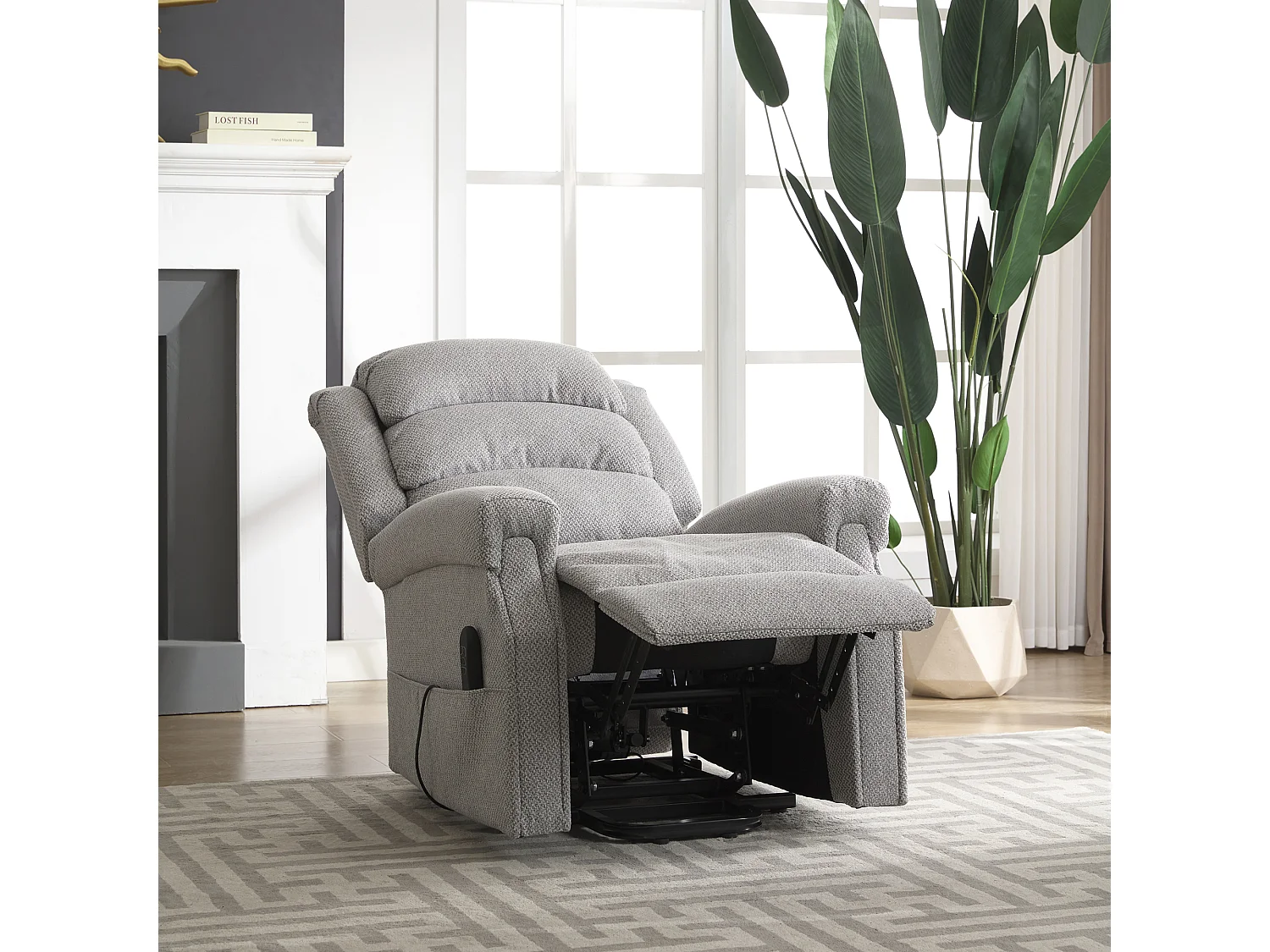 Eltham Dual Motor Electric Lift Assist Recliner with Massage and Heat