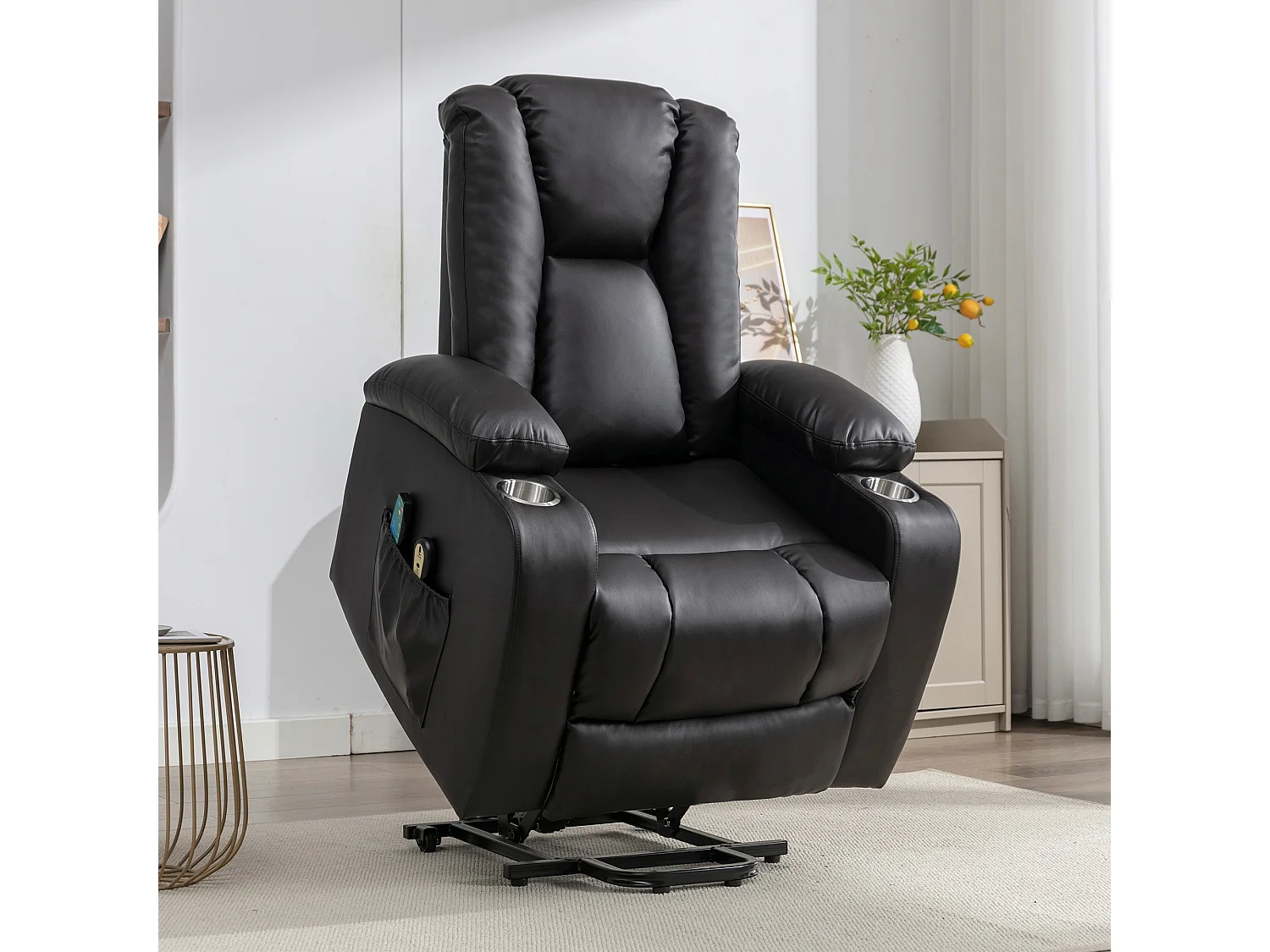 Hartville Electric Lift Assist Riser Recliner with Massage and Heat