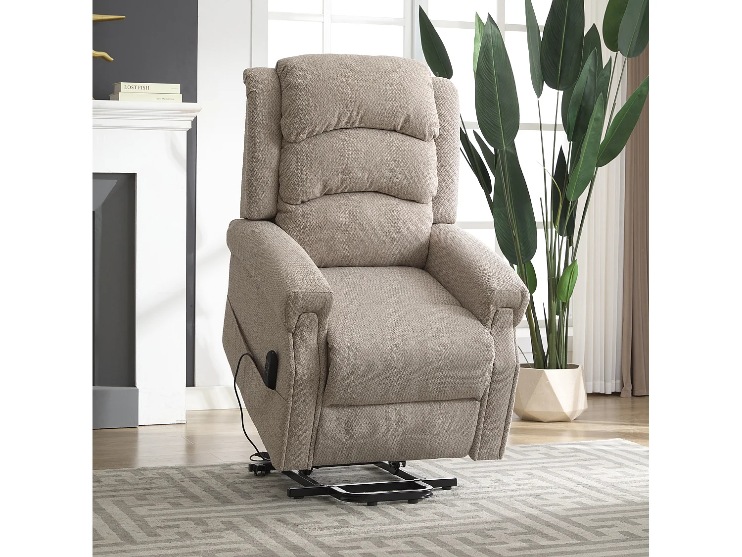 Eltham Dual Motor Electric Lift Assist Recliner with Massage and Heat