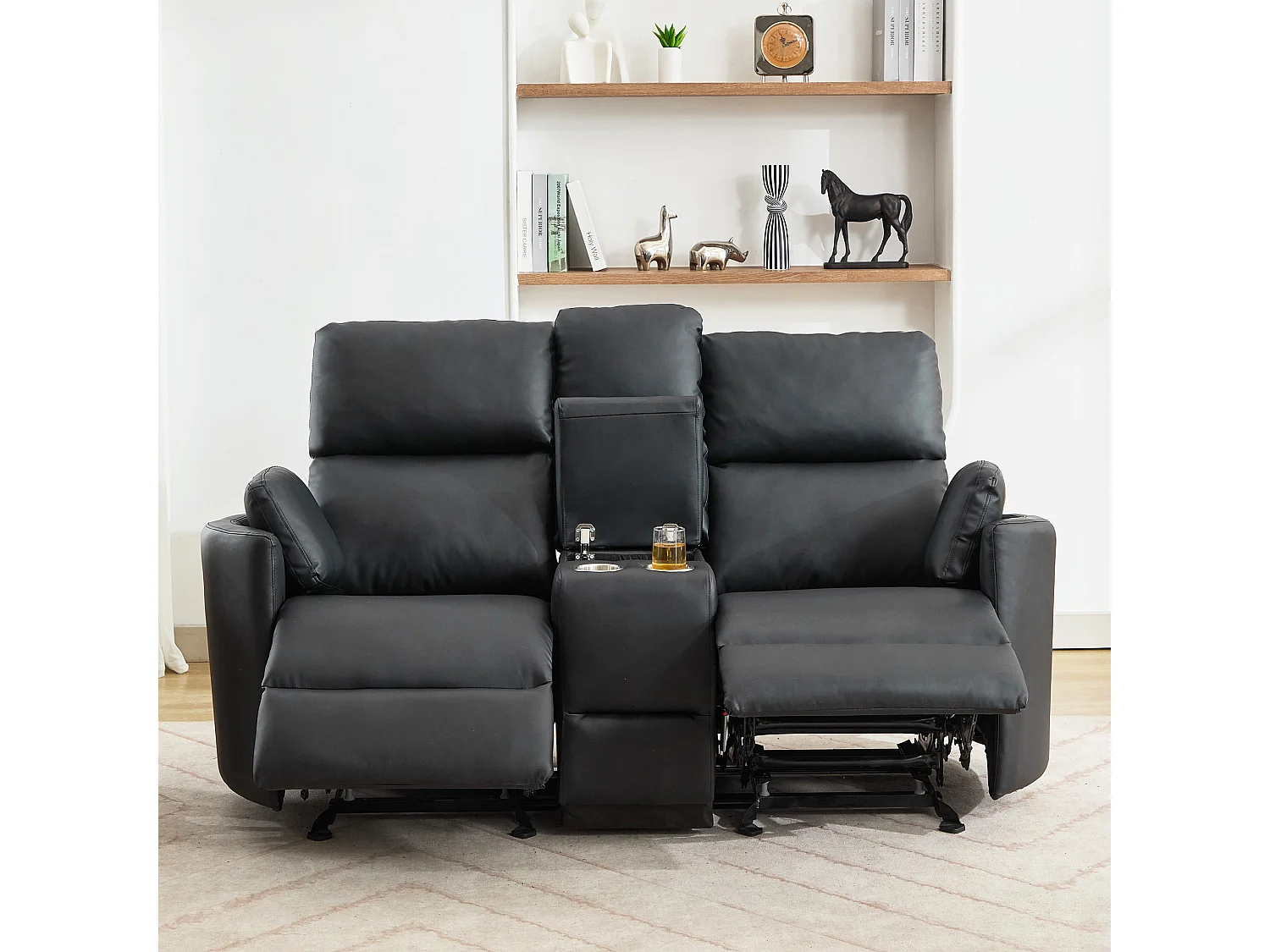 Hudson 2 Seat Rocker Recliner Sofa with Centre Console