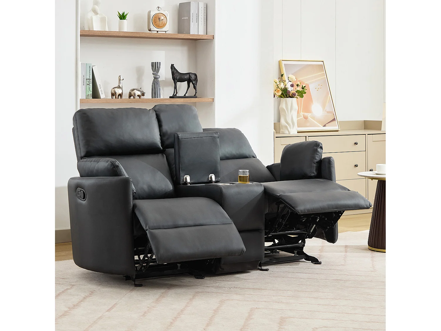 Hudson 2 Seat Rocker Recliner Sofa with Centre Console