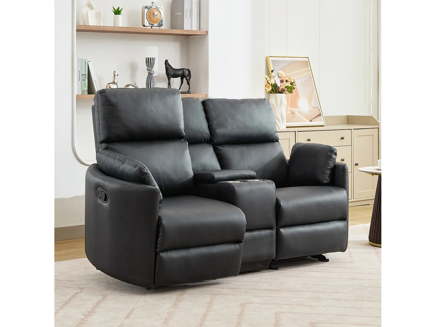 Hudson 2 Seat Rocker Recliner Sofa with Centre Console