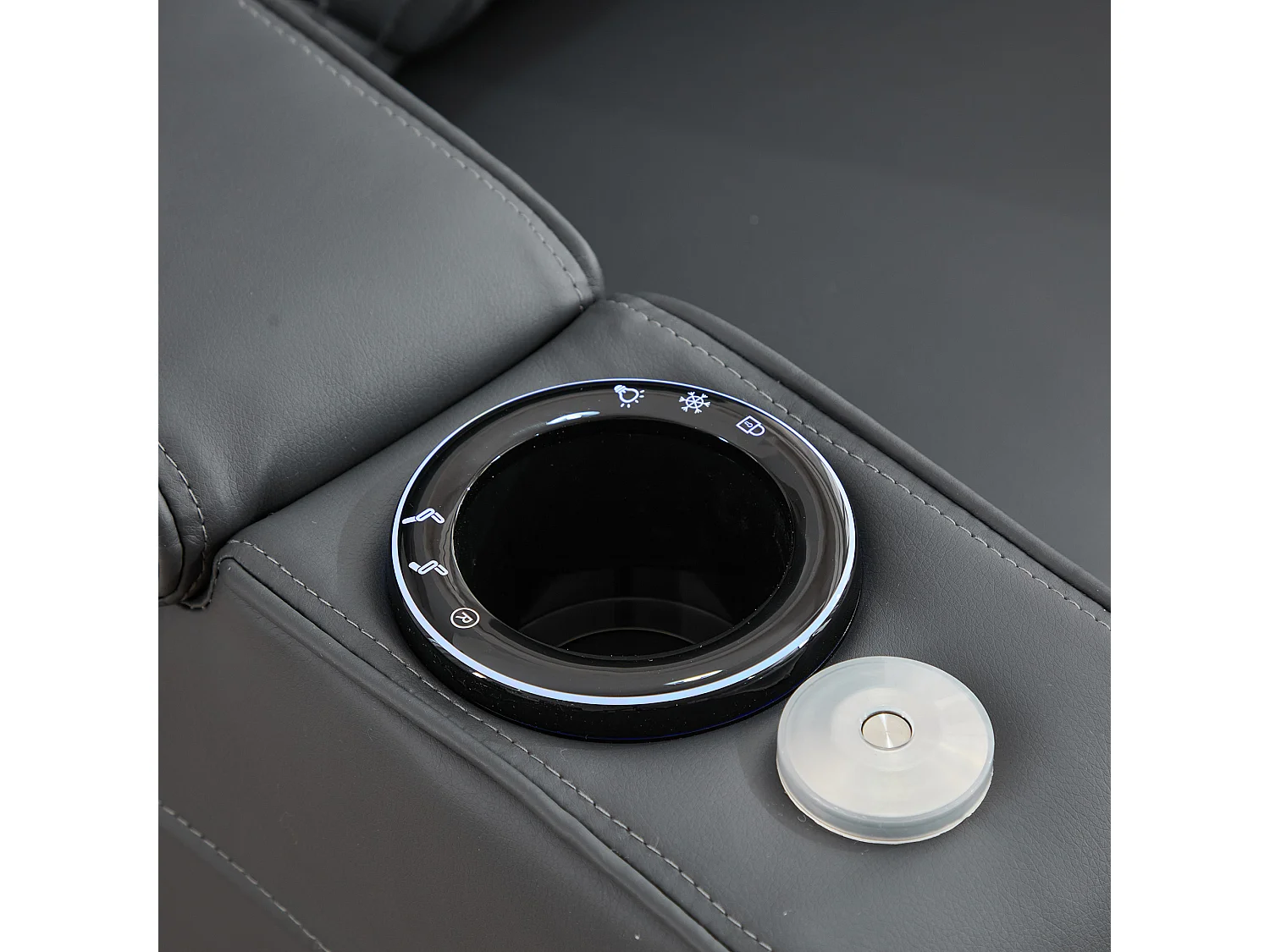 Byron Electric Riser Recliner with Massage, Heat, Drink Cooler, Table