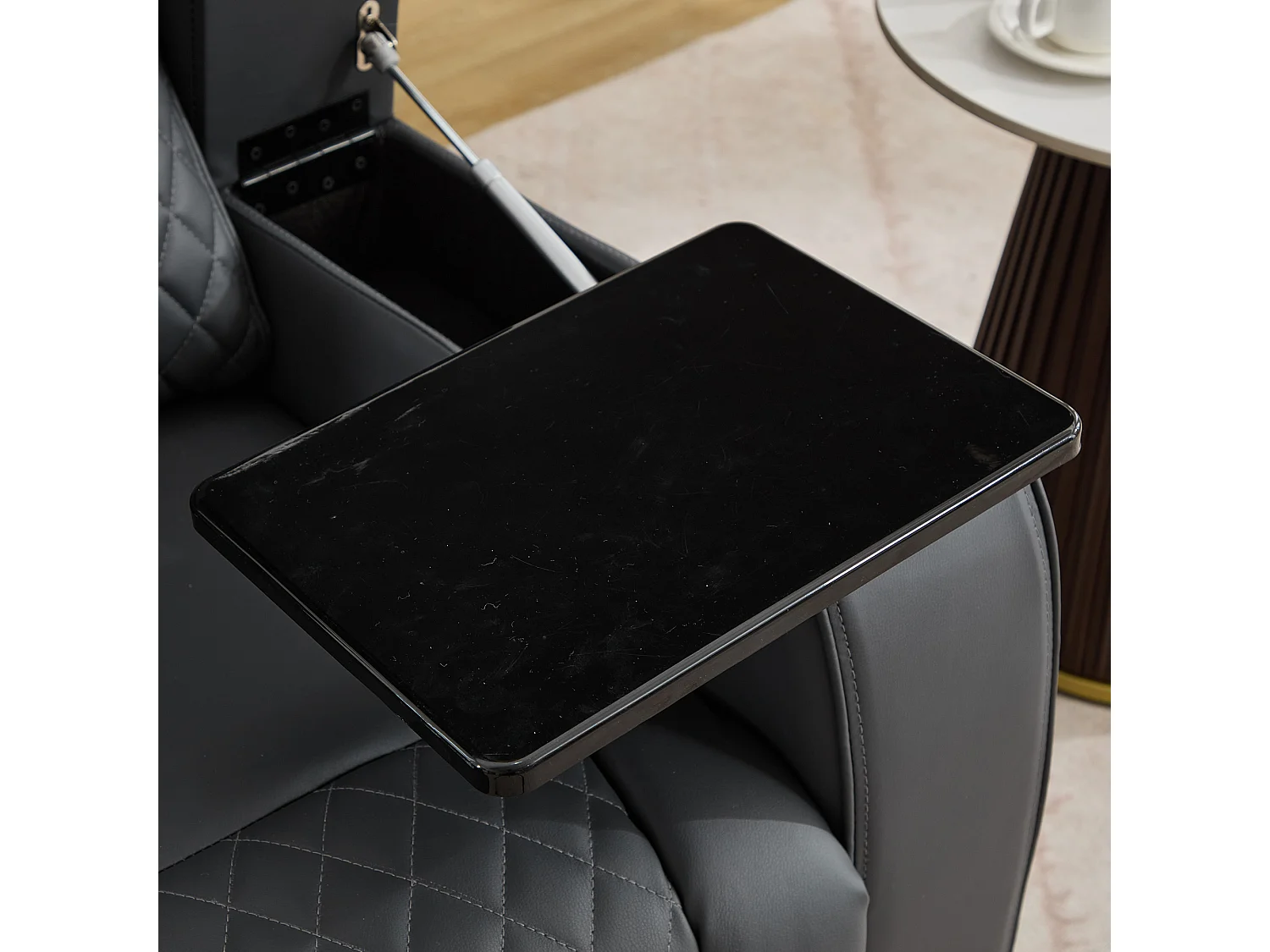Byron Electric Riser Recliner with Massage, Heat, Drink Cooler, Table