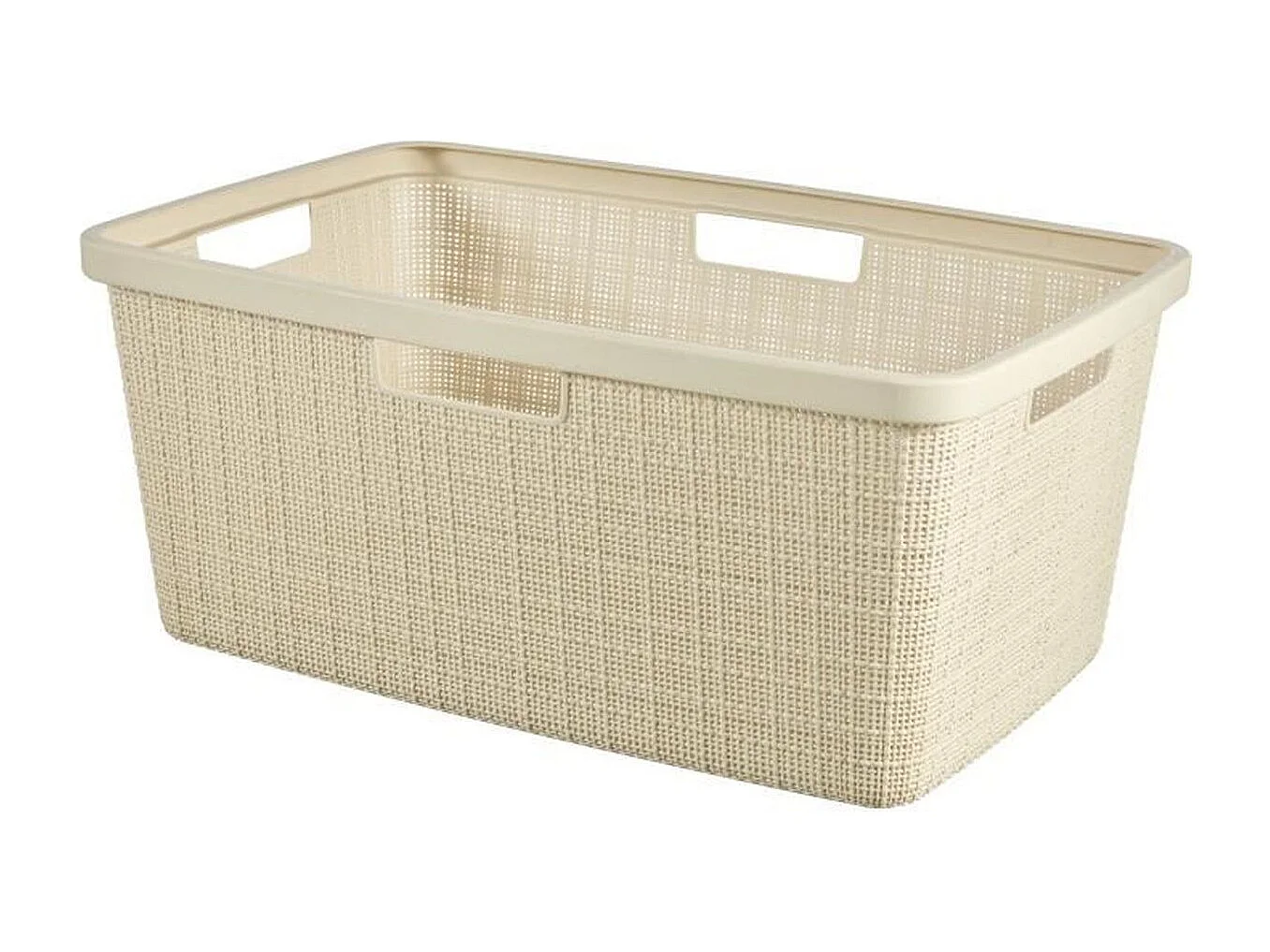 Corbeille à linge Jute - 46 L - Beige