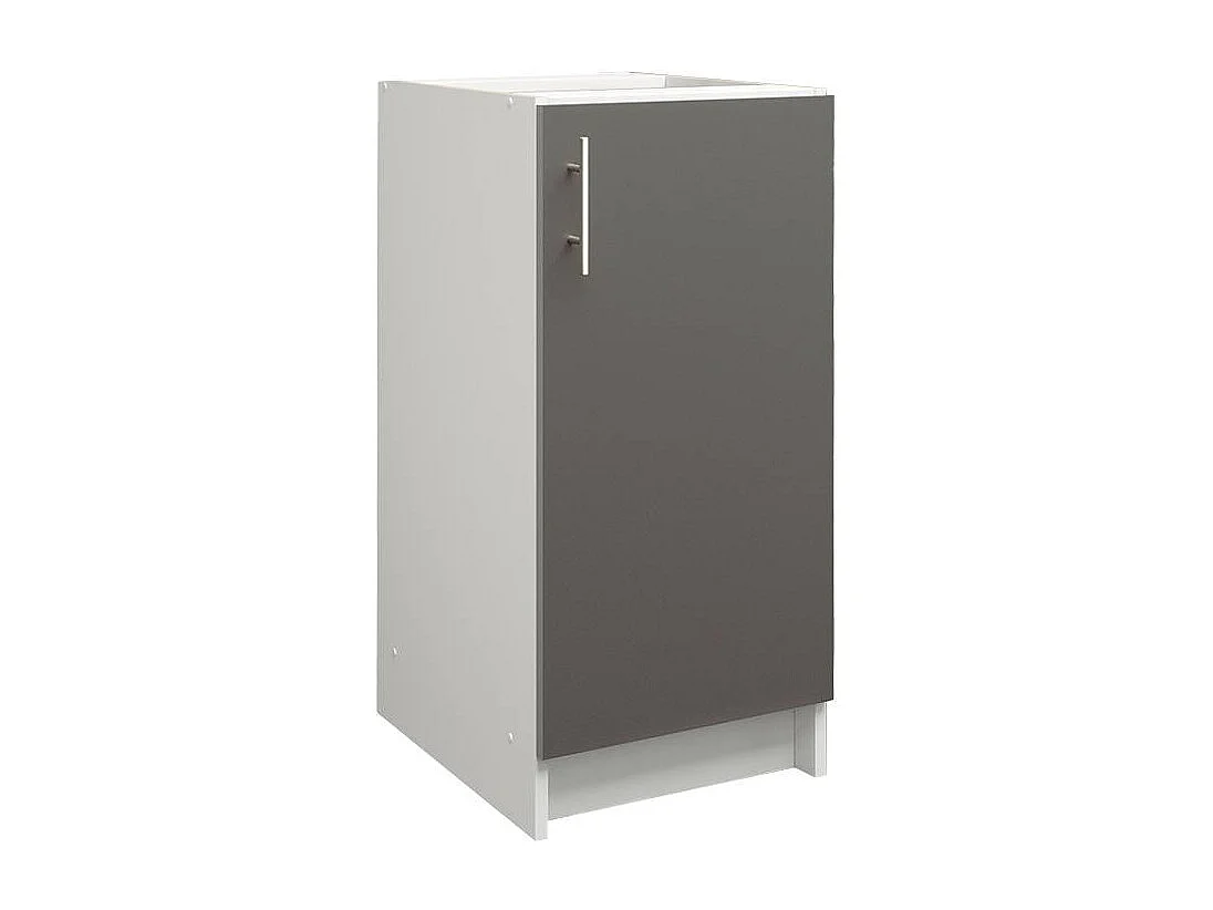 JD Greta Kitchen Base Unit 400mm Storage Cabinet With Door Shelf 40cm - Dark Grey Matt