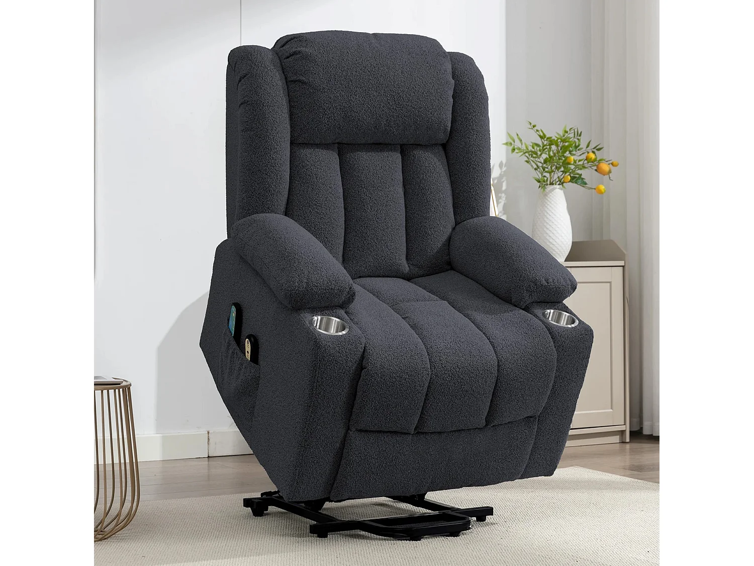 Lovell Electric Lift Assist Riser Recliner with Massage and Heat
