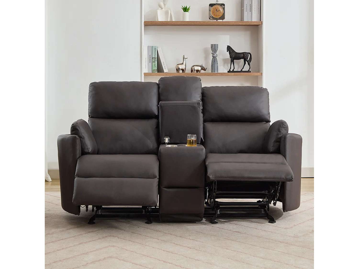 Hudson 2 Seat Rocker Recliner Sofa with Centre Console