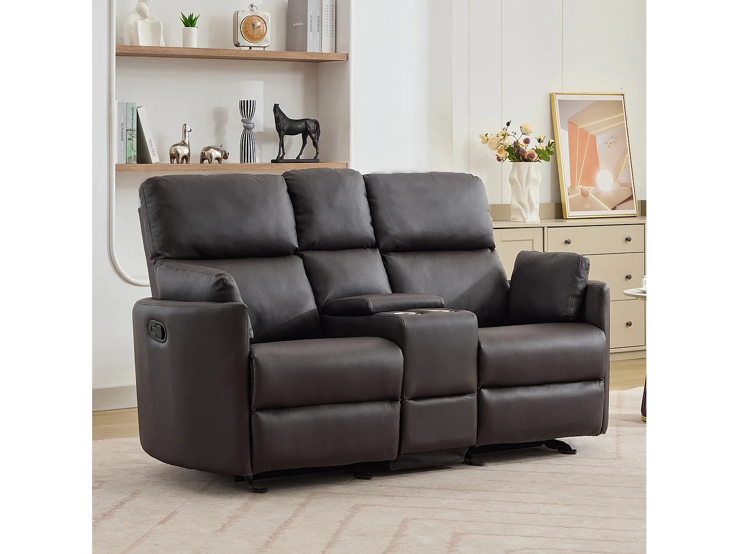 Hudson 2 Seat Rocker Recliner Sofa with Centre Console