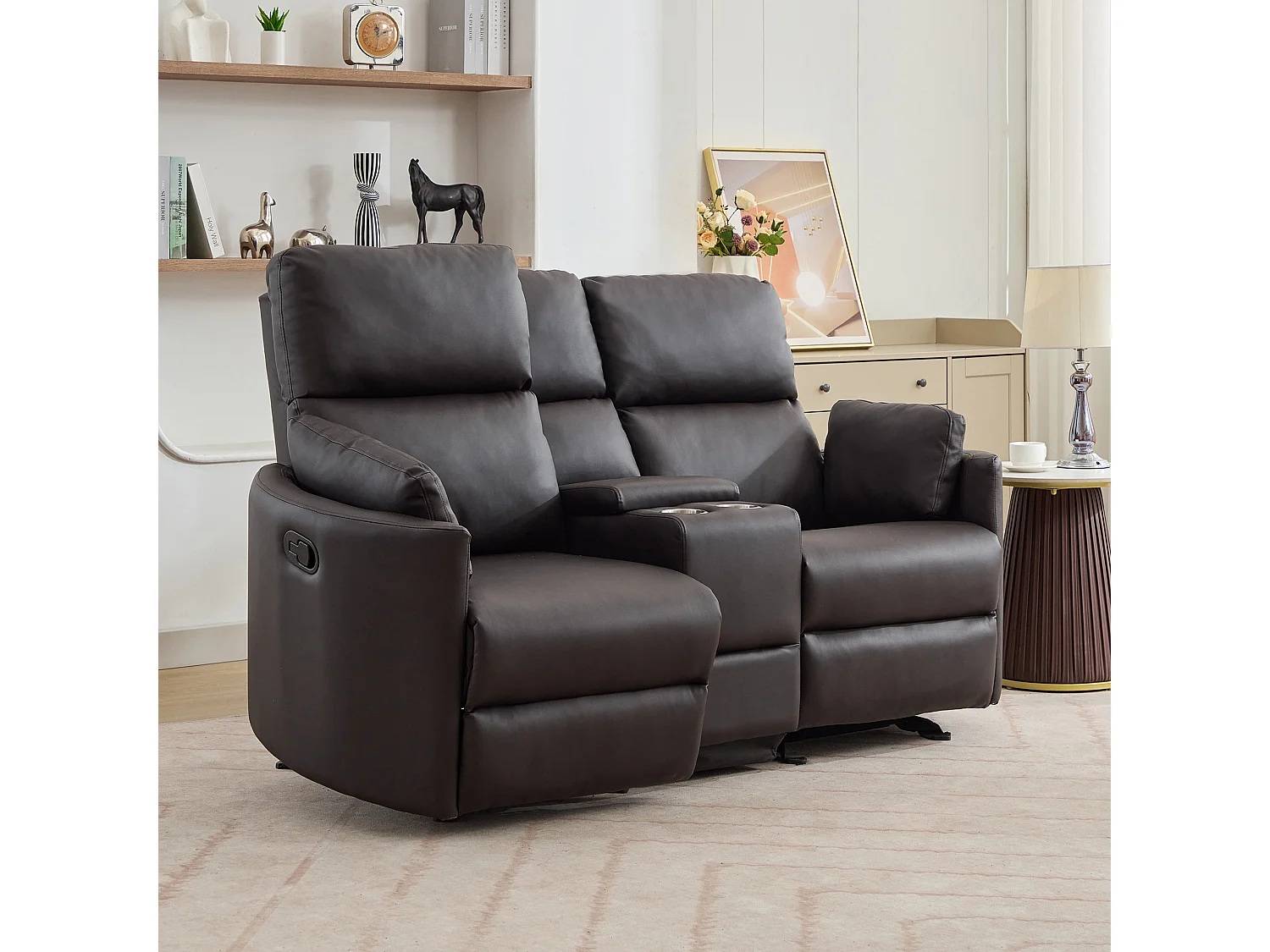 Hudson 2 Seat Rocker Recliner Sofa with Centre Console