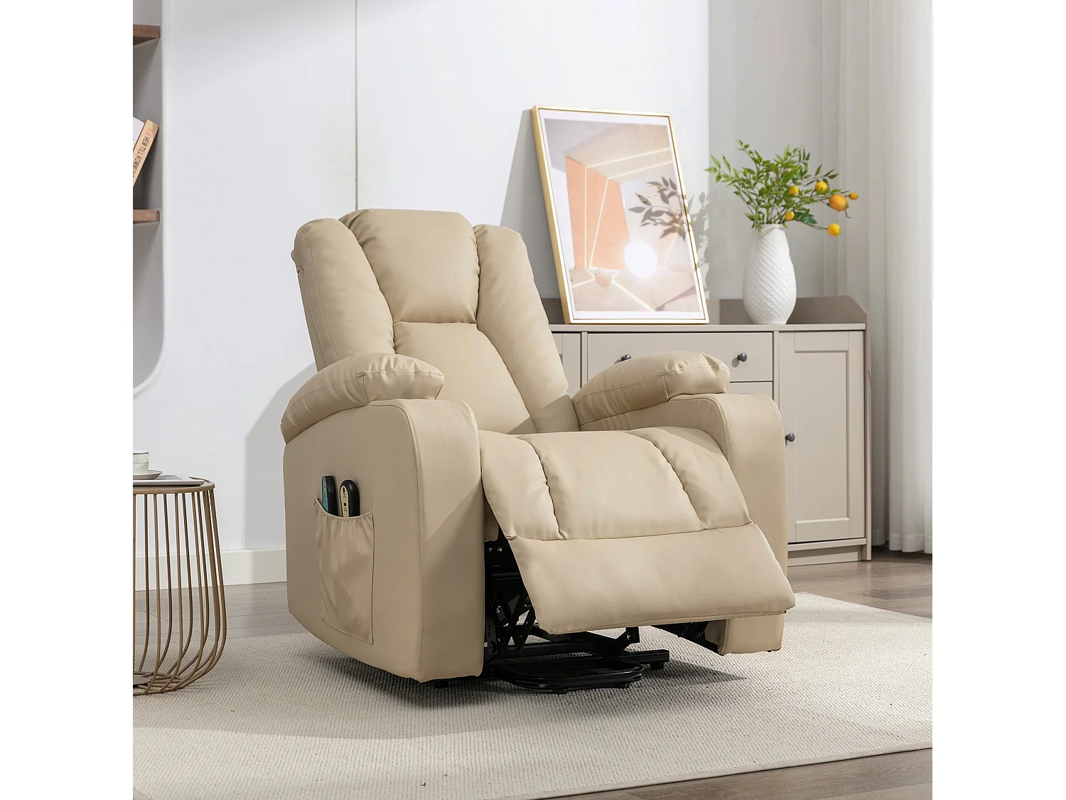 Hartville Electric Lift Assist Riser Recliner with Massage and Heat