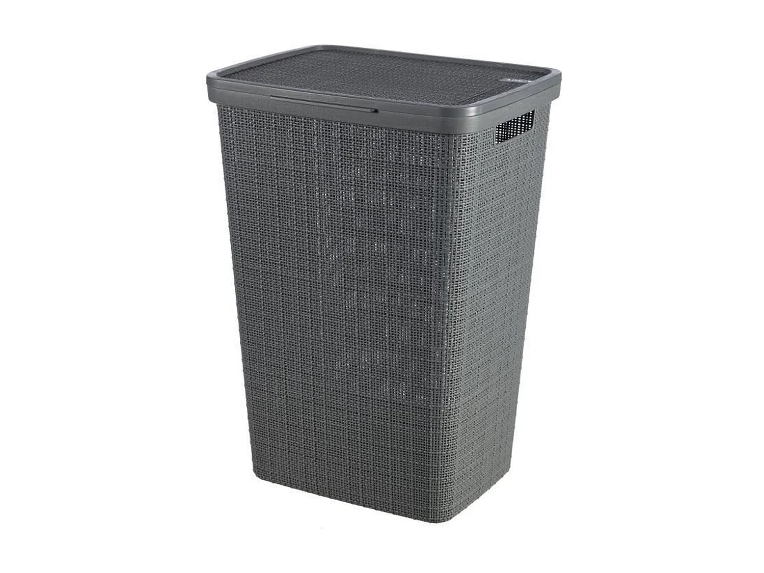 Coffre à Linge Jute 58L - 70% Plastique Recyclé - 34x43 x 60 cm - Contemporain