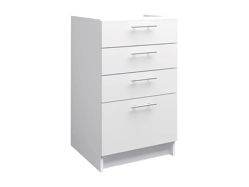 JD Greta Kitchen Base Drawer Unit 500mm Cabinet With Fronts 50cm - White Matt