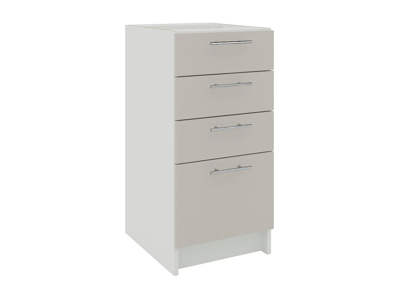 JD Greta Kitchen Base Drawer Unit 400mm Cabinet With Fronts 40cm - Cashmere Matt