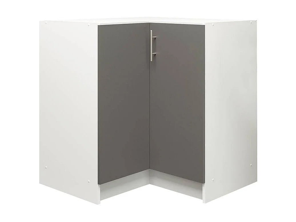 JD Greta Kitchen Base Corner Unit 800mm Cabinet With Doors 80cm - Dark Grey Matt