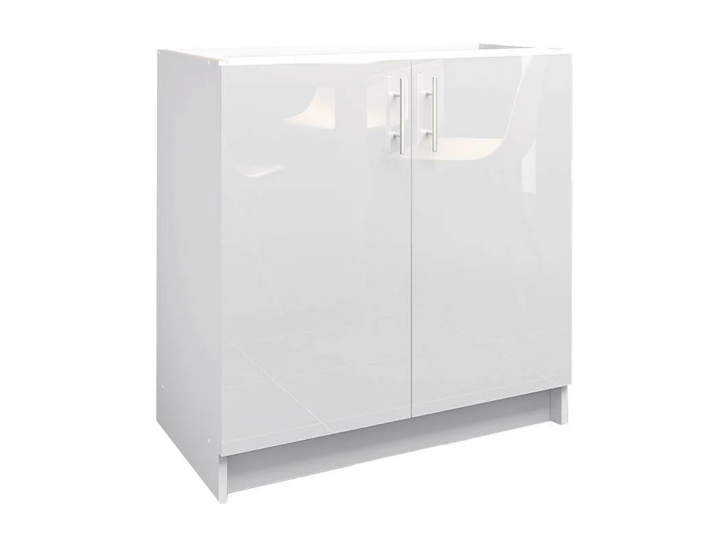 JD Greta Kitchen Base Unit 800mm Storage Cabinet With Doors Shelf 80cm White Gloss