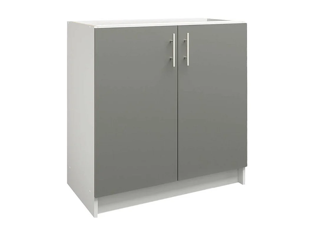 JD Greta Kitchen Base Unit 800mm Storage Cabinet With Doors Shelf 80cm - Grey Matt