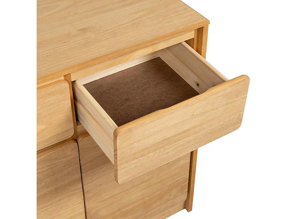 Berkfield Sideboard SAUDA Oak 80x43x75.5 cm Solid Wood Pine