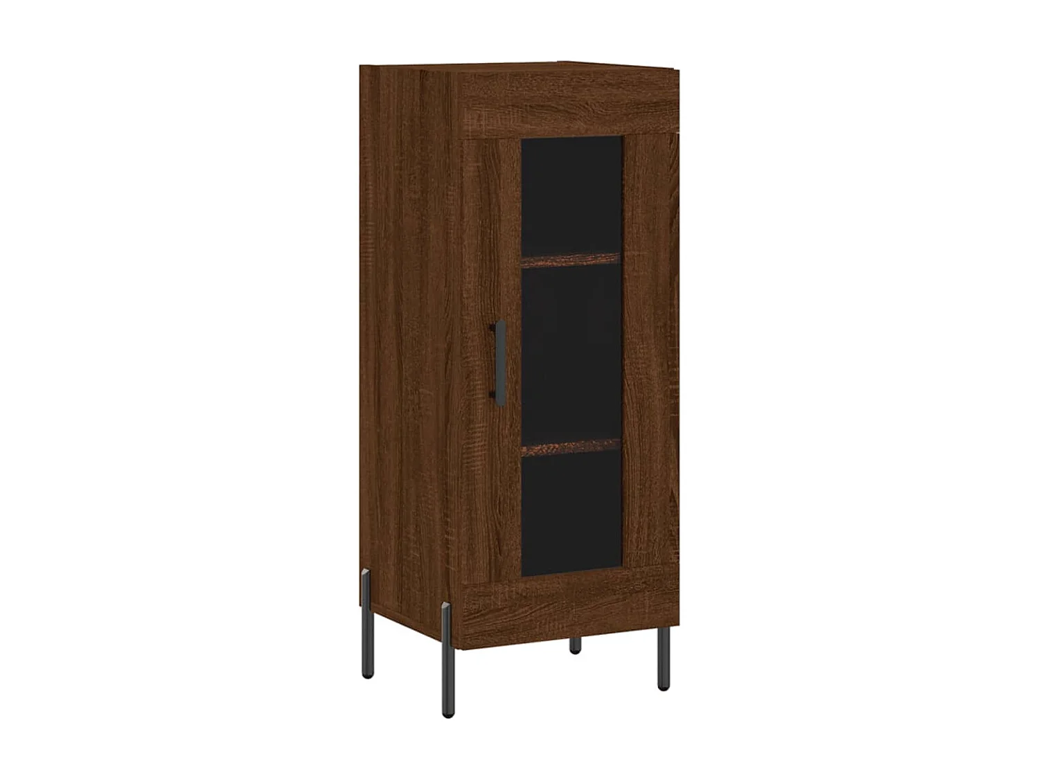 Berkfield Sideboard Brown Oak 34.5x34x90 cm Engineered Wood