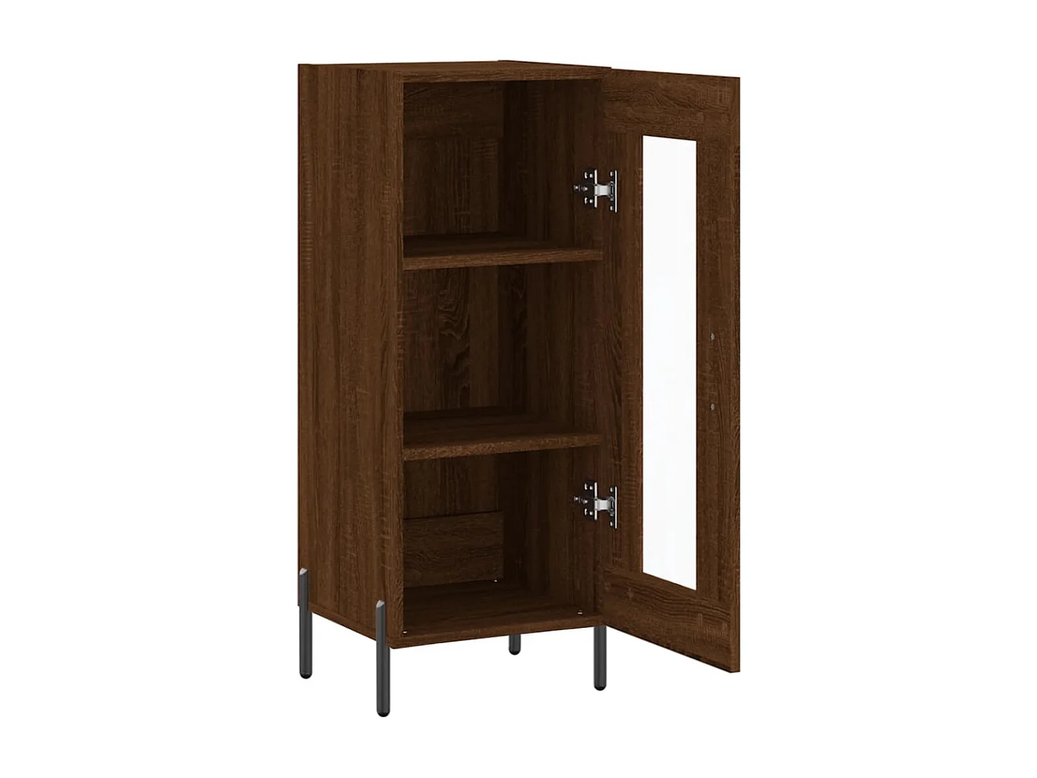 Berkfield Sideboard Brown Oak 34.5x34x90 cm Engineered Wood