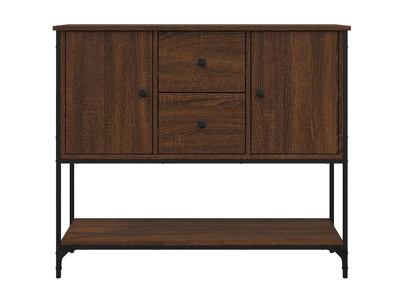 Berkfield Sideboard Brown Oak 100x36x85 cm Engineered Wood