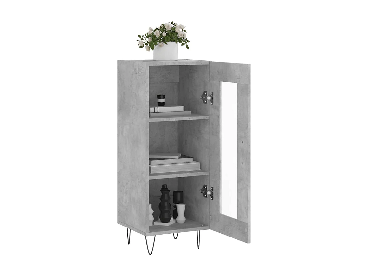Berkfield Sideboard Concrete Grey 34.5x34x90 cm Engineered Wood