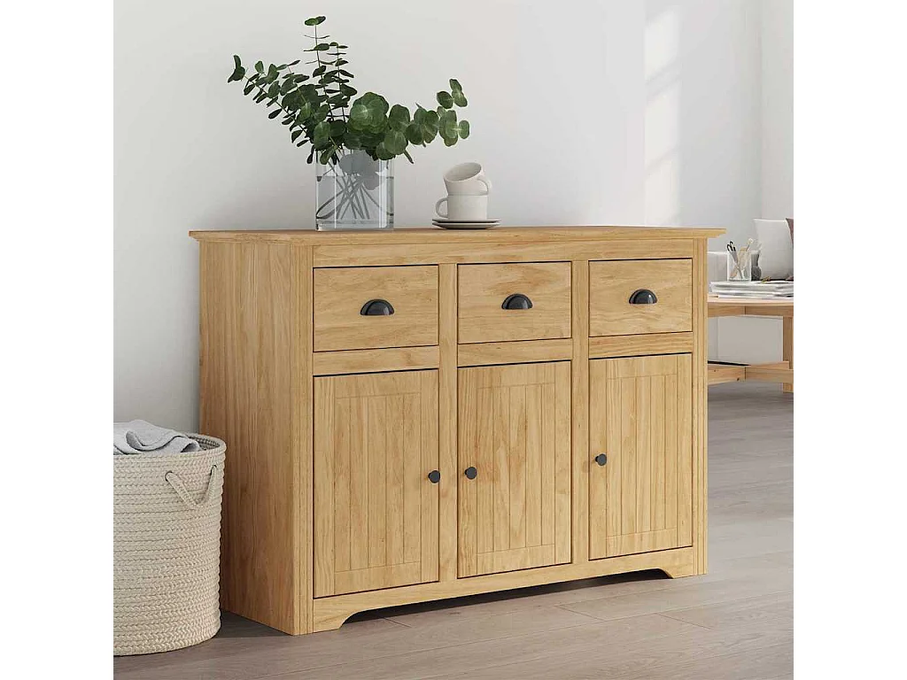 Berkfield Sideboard BODO Honey Brown 115.5 x 44 x 80 cm Engineered Wood