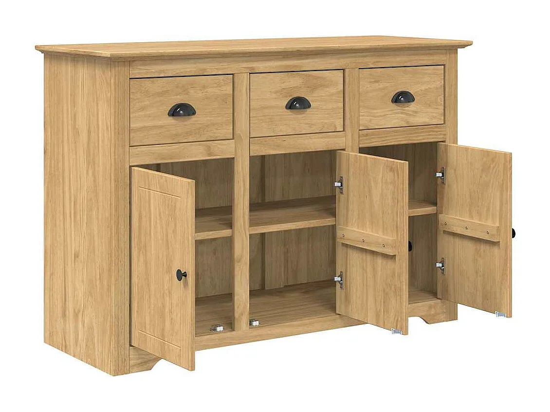 Berkfield Sideboard BODO Honey Brown 115.5 x 44 x 80 cm Engineered Wood