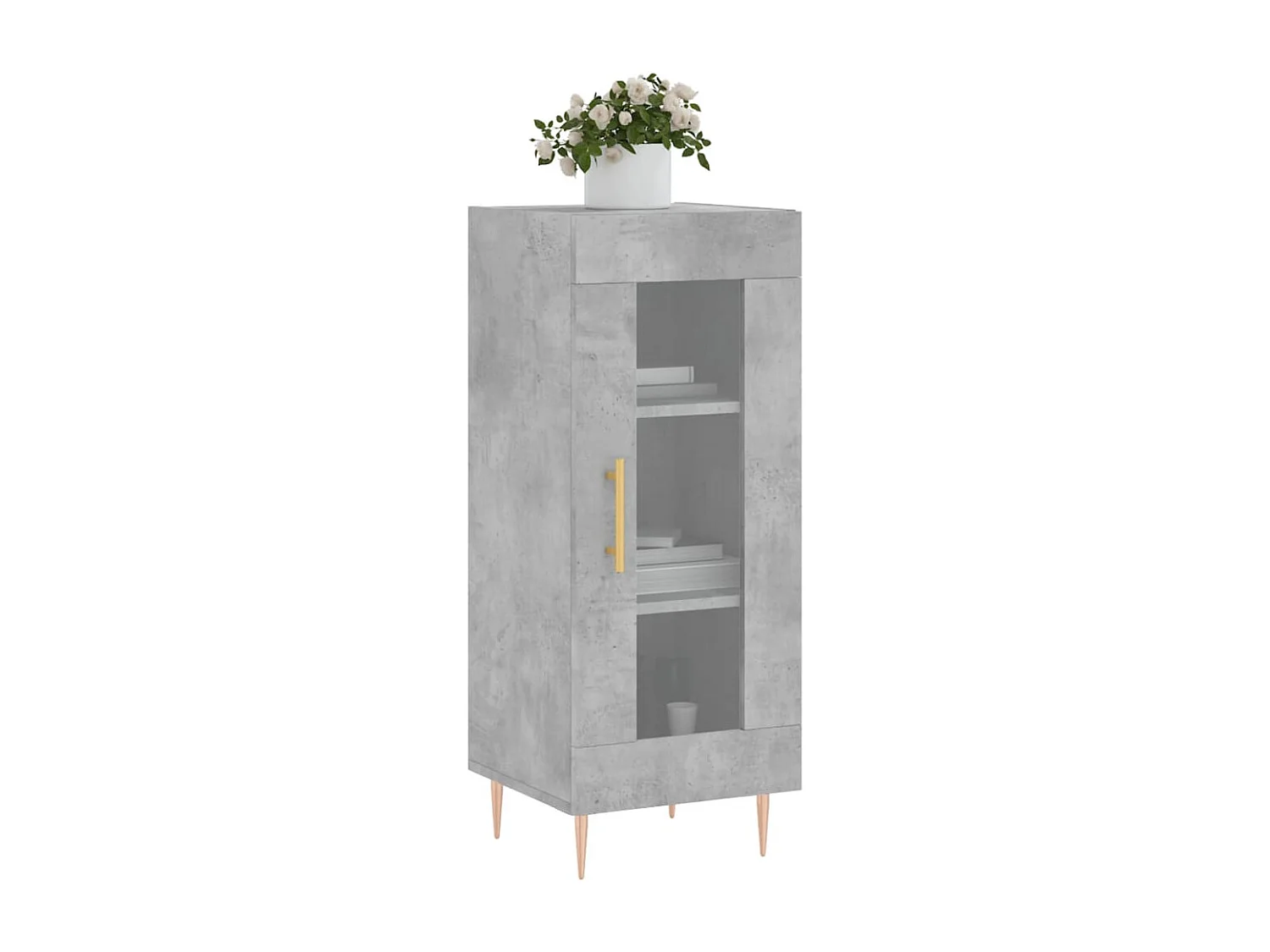 Berkfield Sideboard Concrete Grey 34.5x34x90 cm Engineered Wood