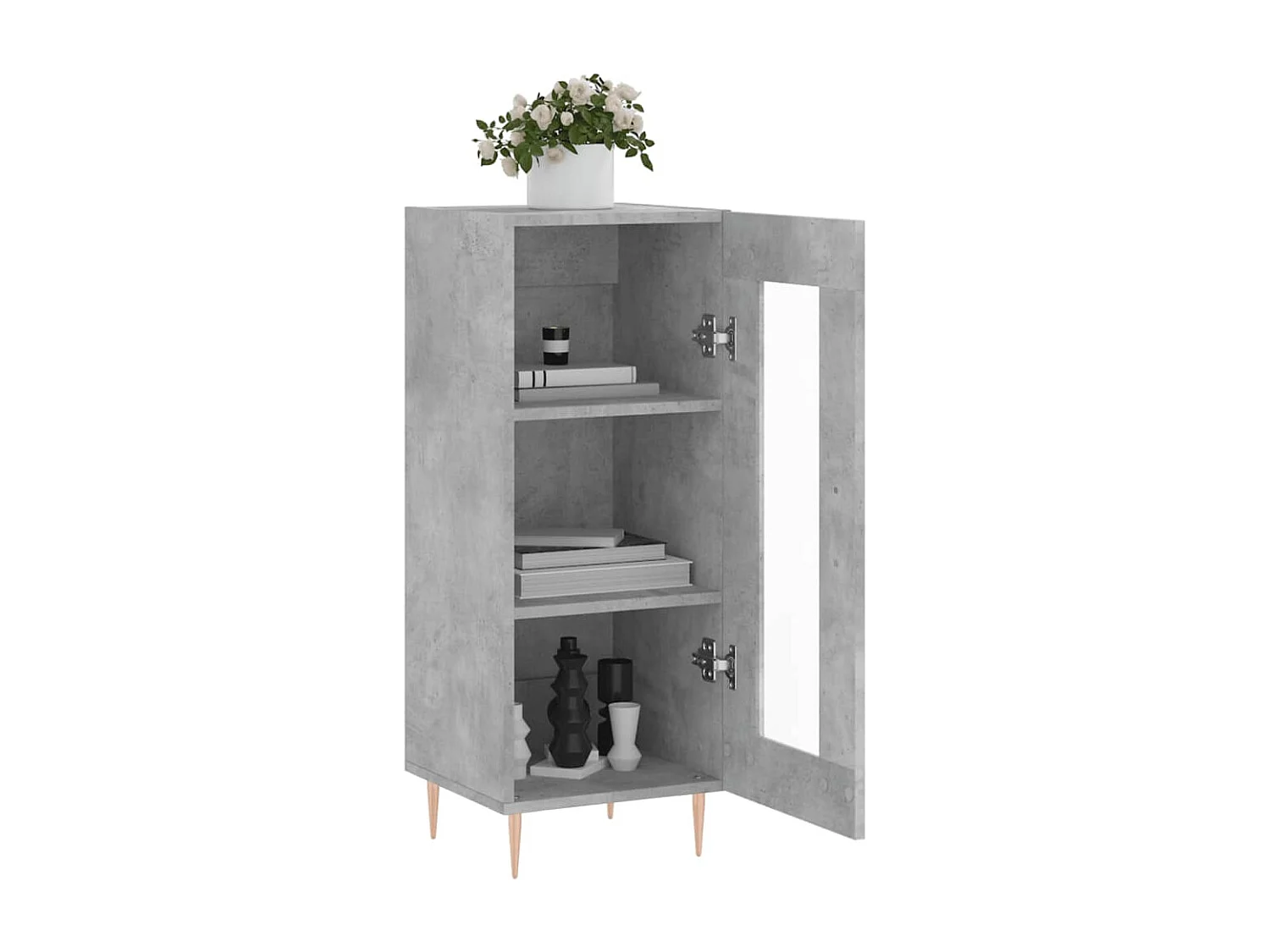 Berkfield Sideboard Concrete Grey 34.5x34x90 cm Engineered Wood