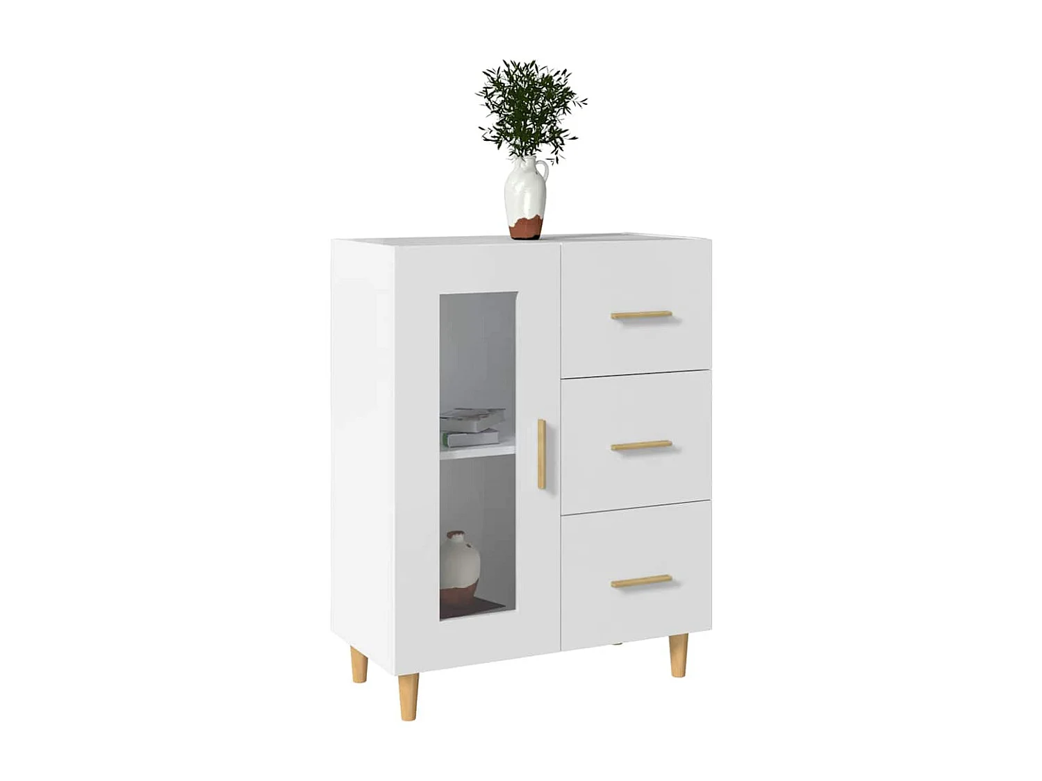 Berkfield Sideboard White 69,5x34x90 cm Engineered Wood