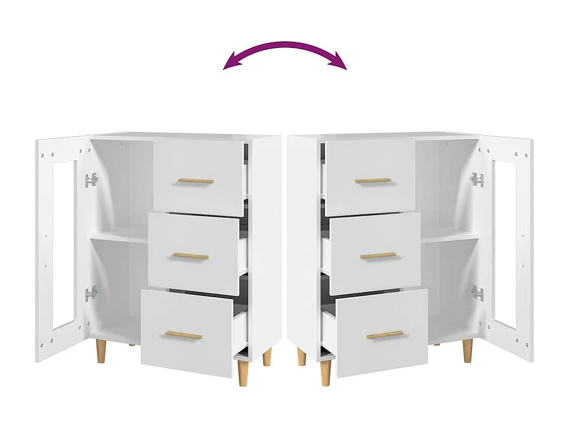 Berkfield Sideboard White 69,5x34x90 cm Engineered Wood