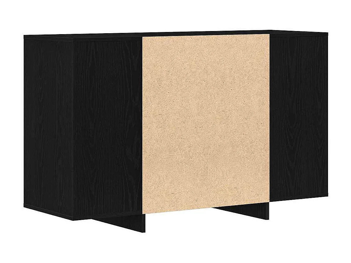 Berkfield Sideboard Black Oak 120 x 41 x 75 cm Engineered Wood