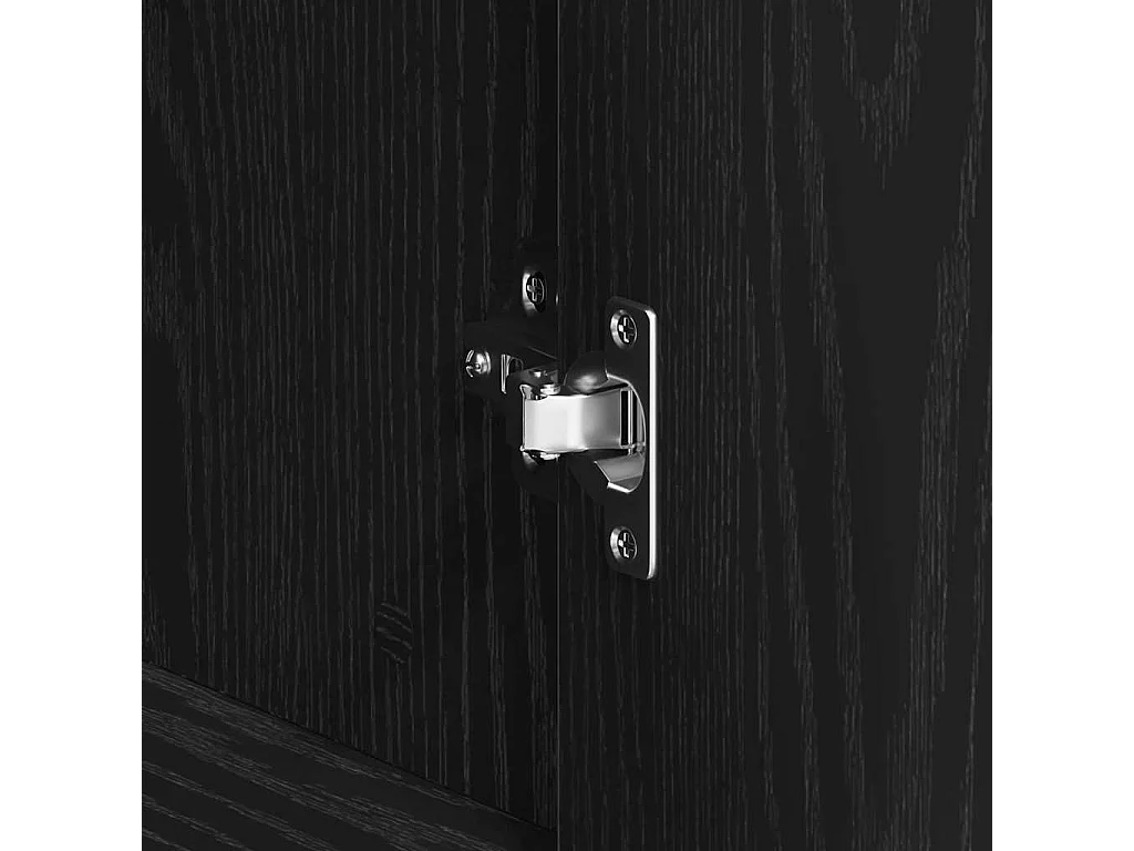 Berkfield Sideboard Black Oak 120 x 41 x 75 cm Engineered Wood