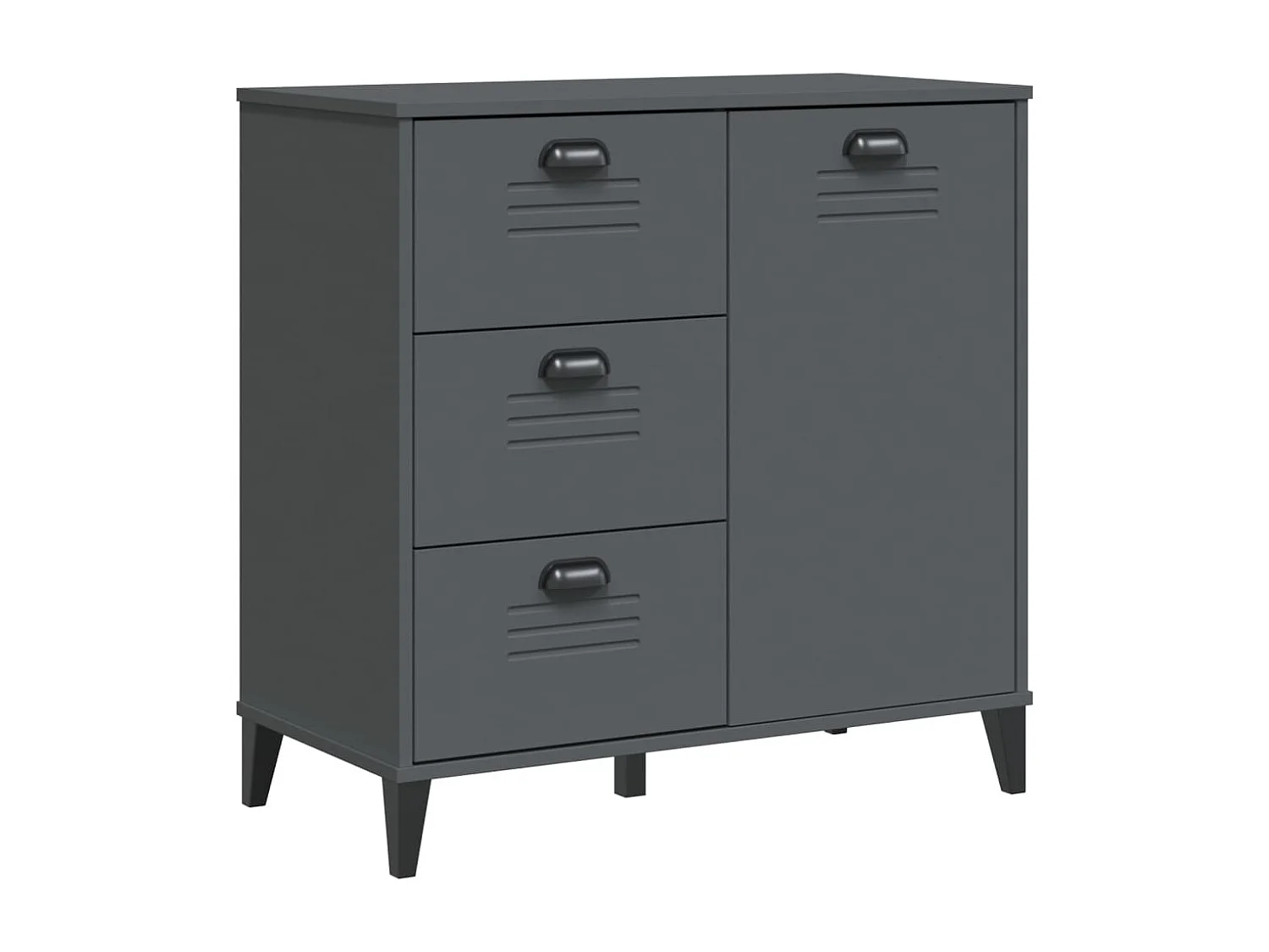 Berkfield Sideboard VIKEN Anthracite Grey 80x40x80 cm Engineered Wood
