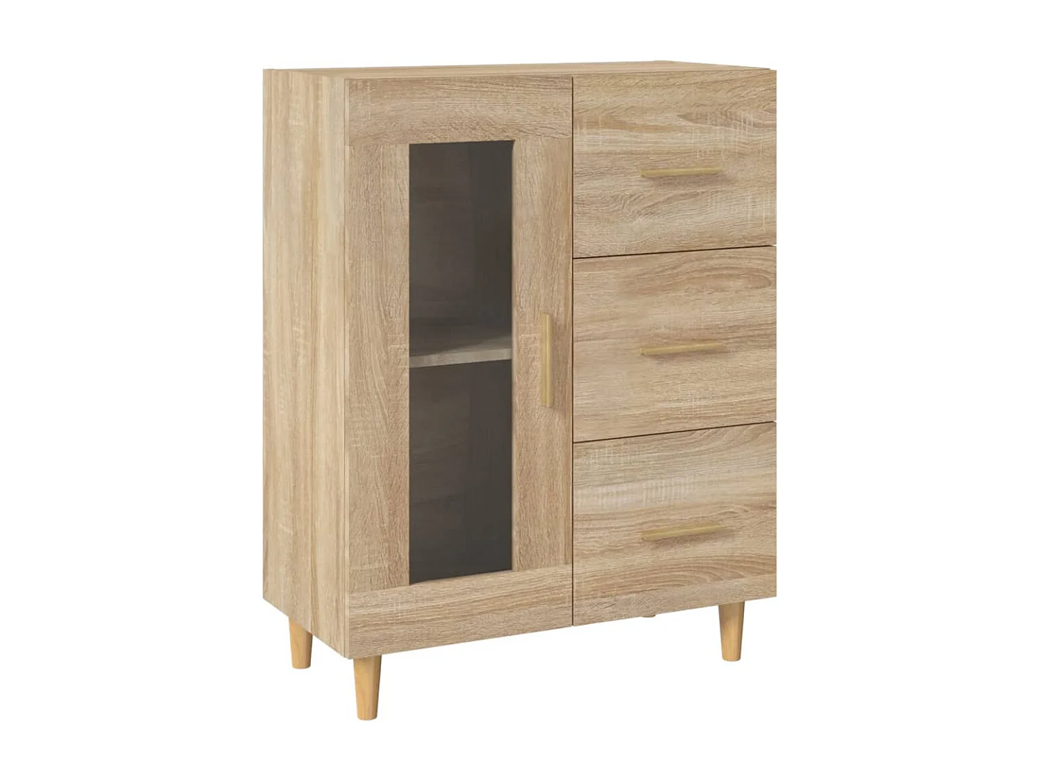 Berkfield Sideboard Sonoma Oak 69,5x34x90 cm Engineered Wood
