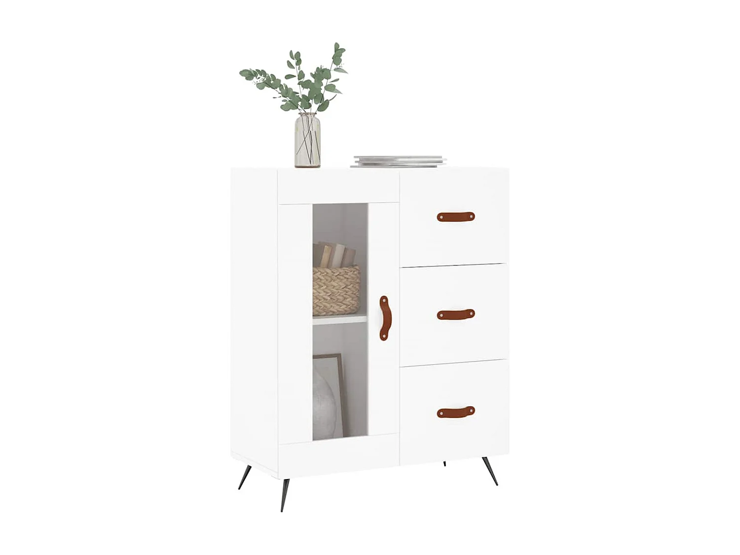 Berkfield Sideboard White 69.5x34x90 cm Engineered Wood