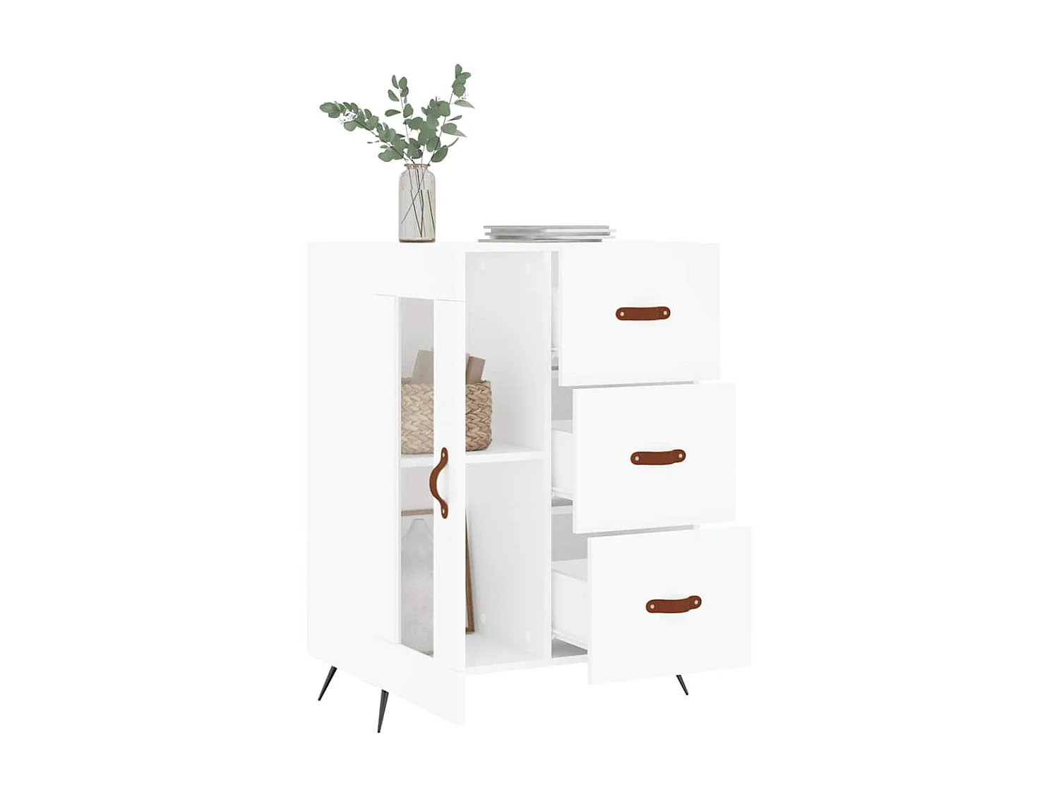 Berkfield Sideboard White 69.5x34x90 cm Engineered Wood