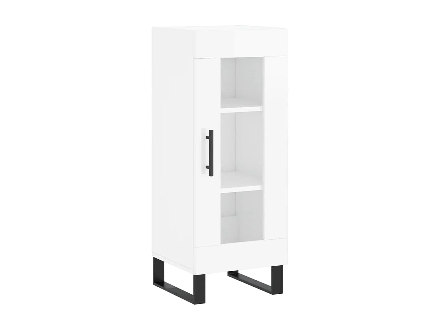 Berkfield Sideboard High Gloss White 34.5x34x90 cm Engineered Wood