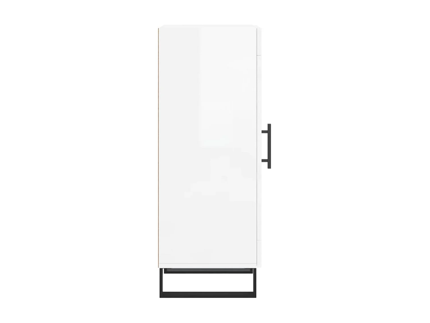 Berkfield Sideboard High Gloss White 34.5x34x90 cm Engineered Wood