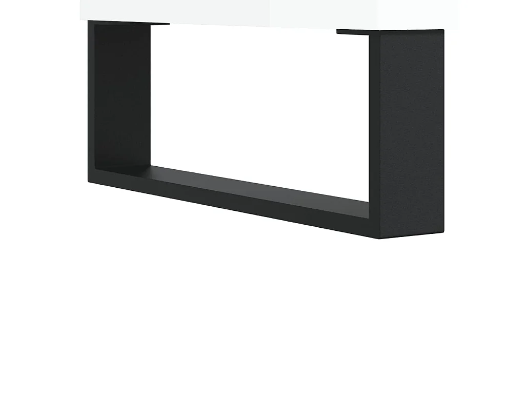 Berkfield Sideboard High Gloss White 34.5x34x90 cm Engineered Wood