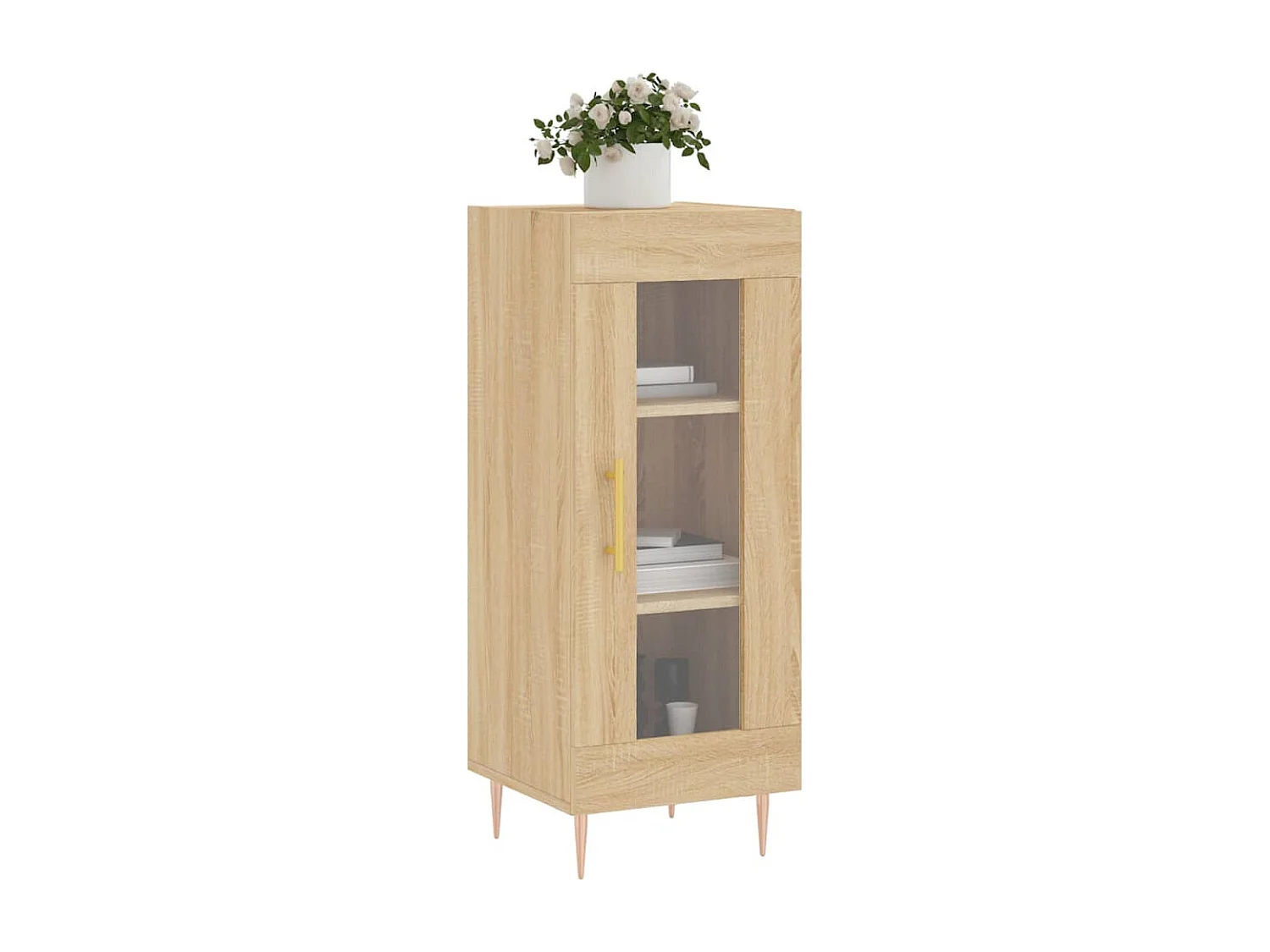 Berkfield Sideboard Sonoma Oak 34.5x34x90 cm Engineered Wood