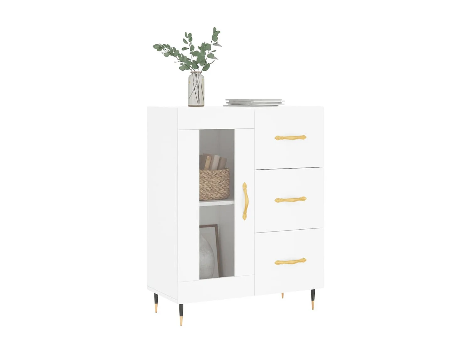 Berkfield Sideboard White 69.5x34x90 cm Engineered Wood
