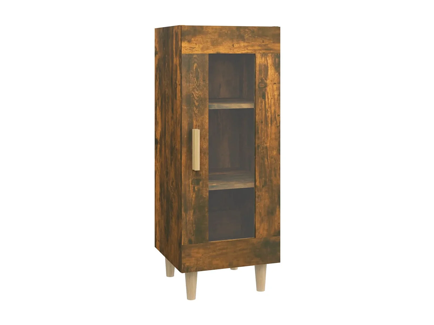 Berkfield Sideboard Smoked Oak 34.5x34x90 cm Engineered Wood