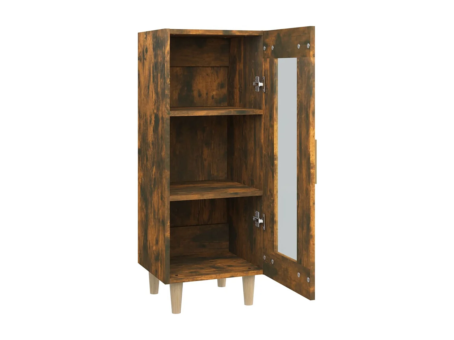 Berkfield Sideboard Smoked Oak 34.5x34x90 cm Engineered Wood
