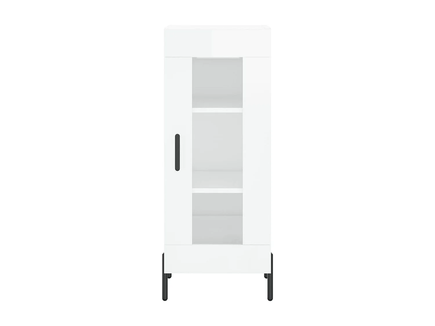 Berkfield Sideboard High Gloss White 34.5x34x90 cm Engineered Wood