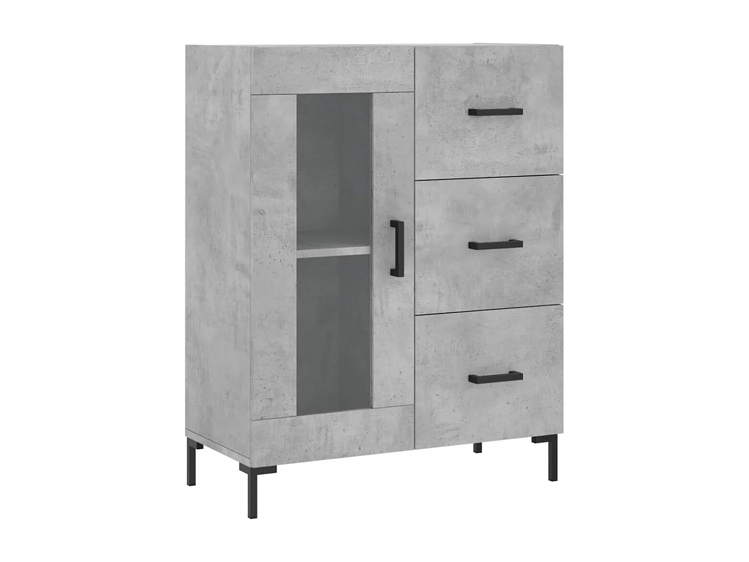 Berkfield Sideboard Concrete Grey 69.5x34x90 cm Engineered Wood