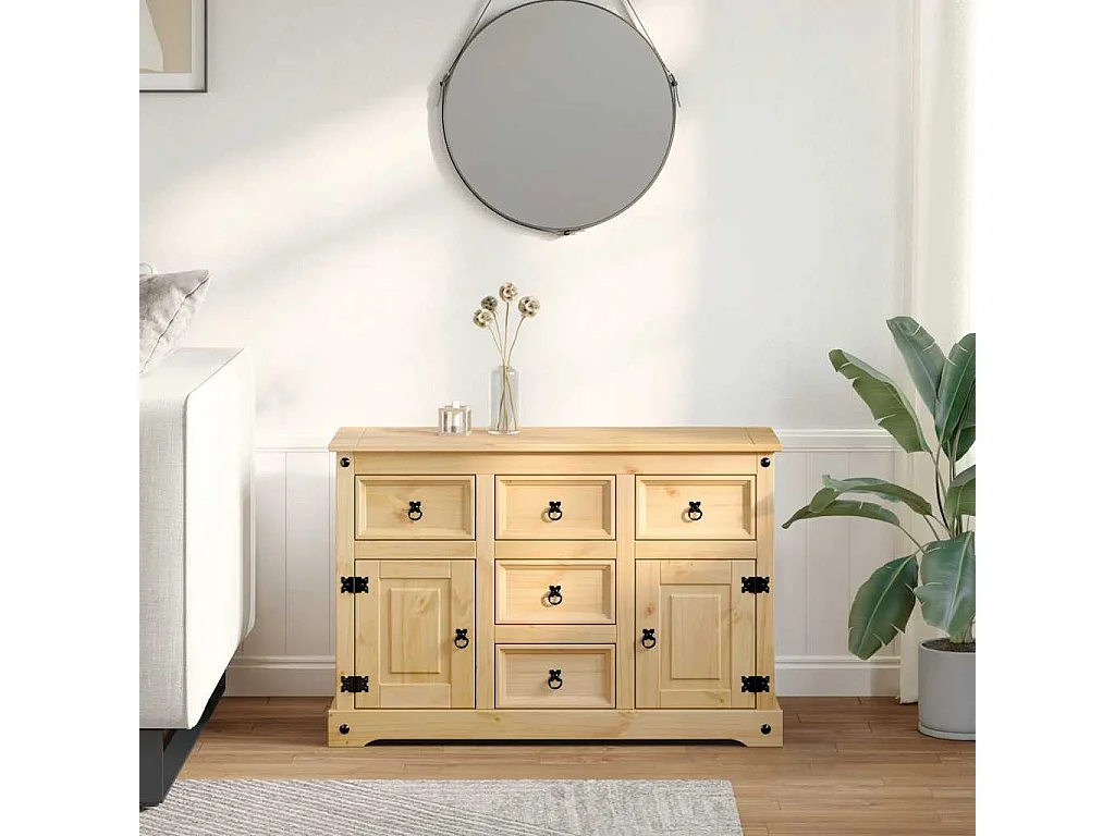 Berkfield Sideboard Corona 112x40x75 cm Solid Wood Pine